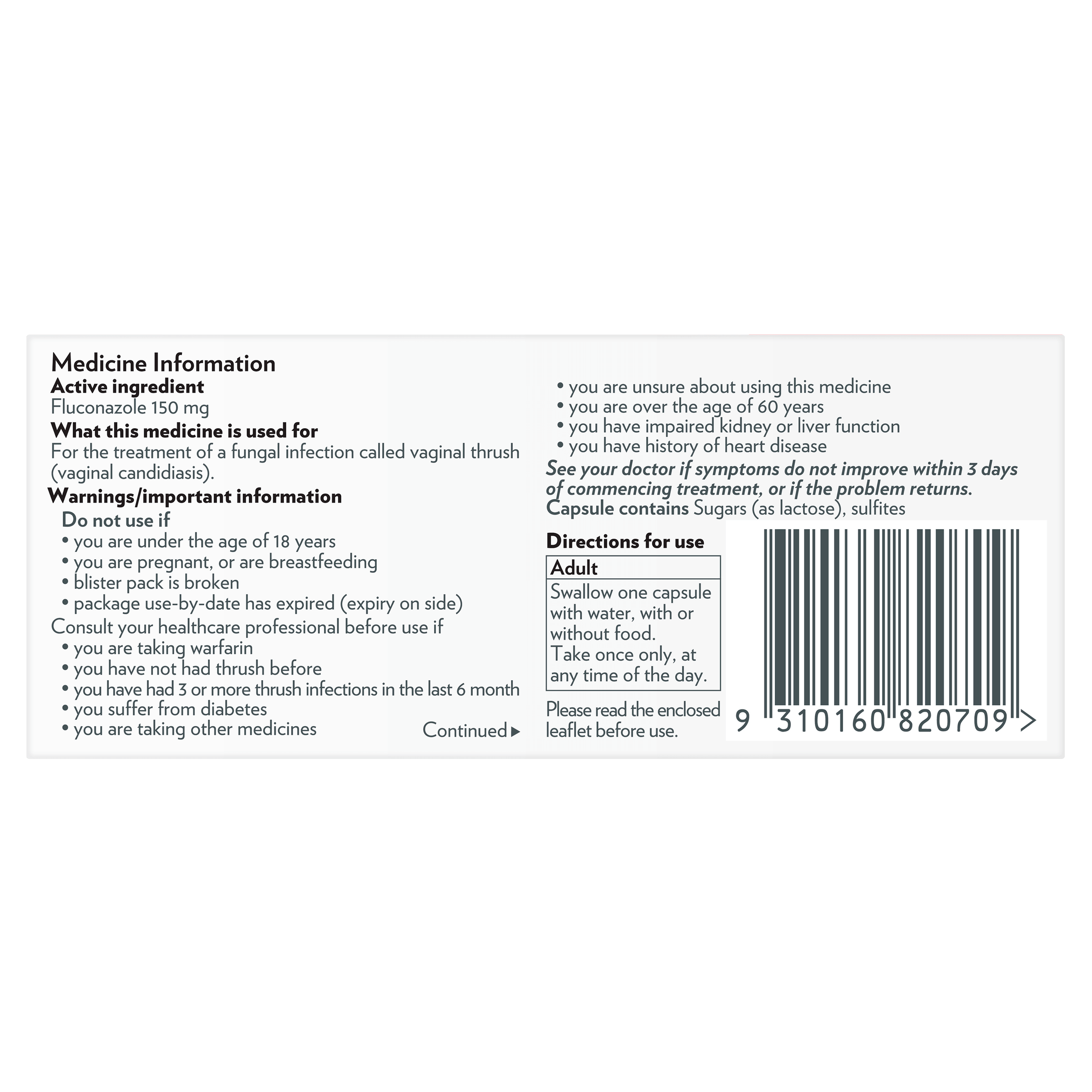 Canesten oral capsule sale